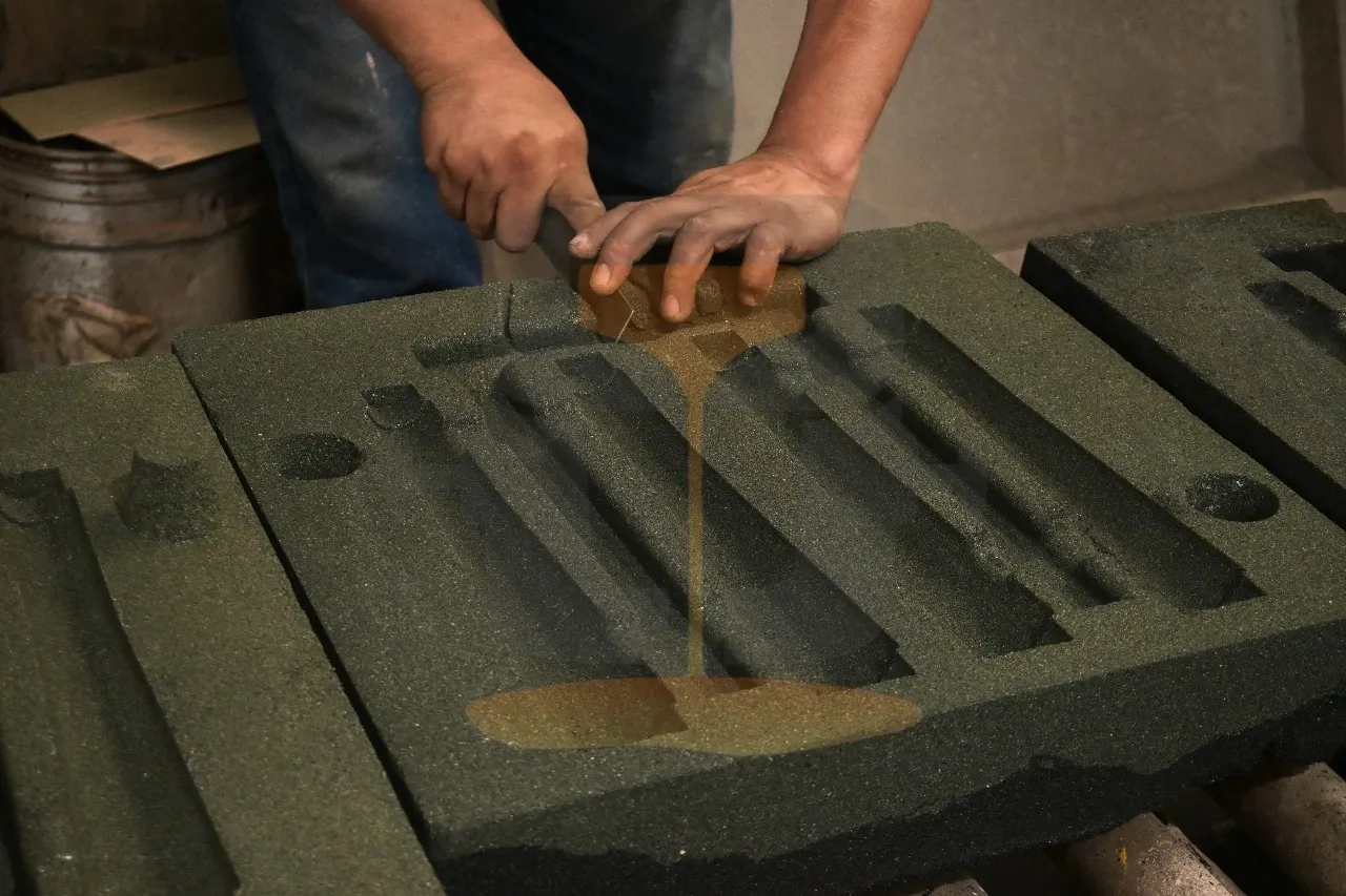 Moldes de arena para fundición